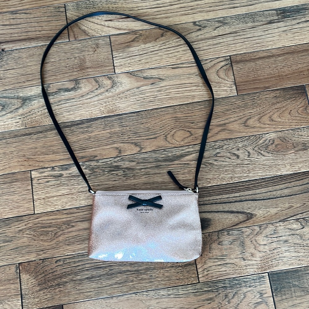 Kate Spade purse rose gold and sparkly